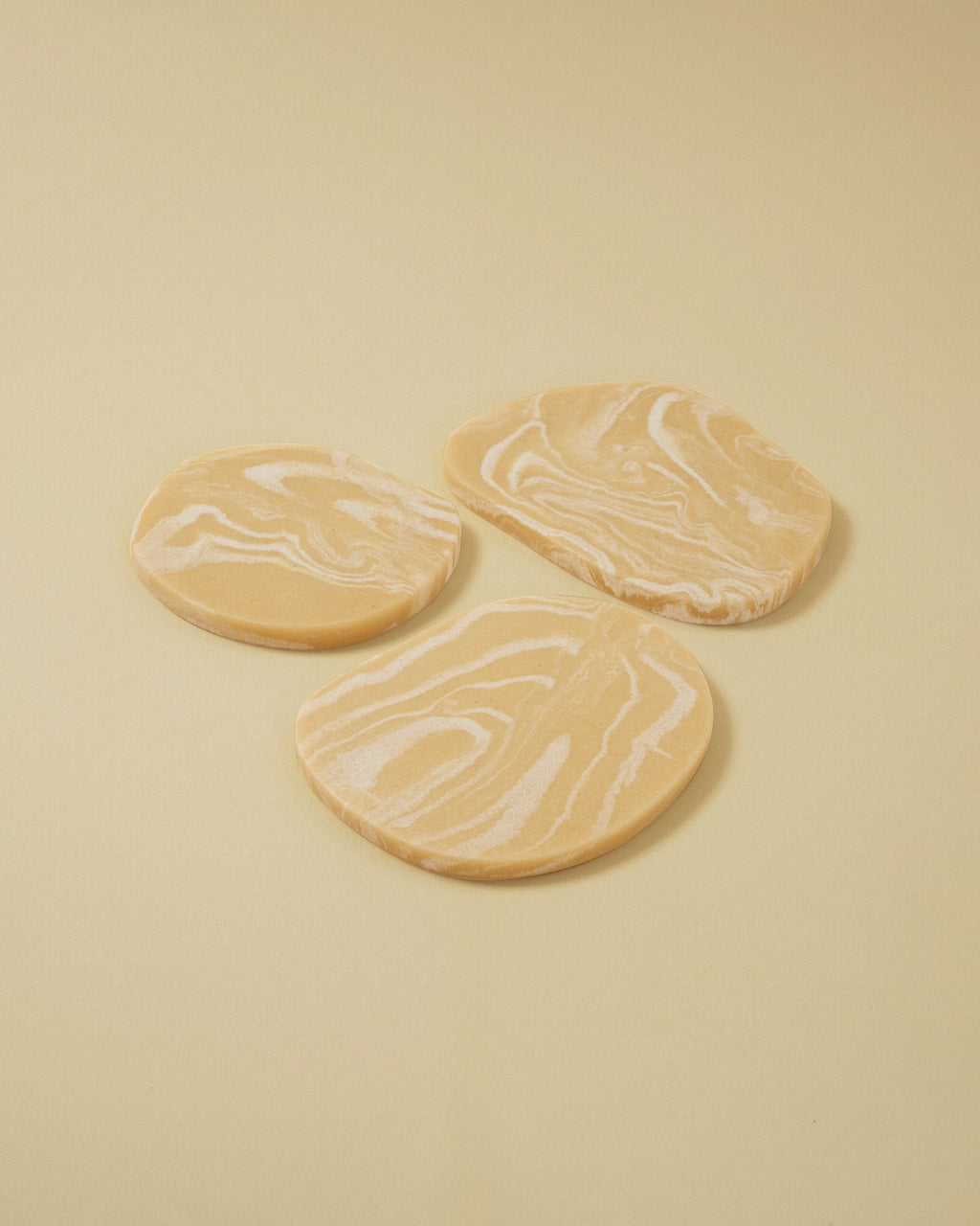Puddle Coasters - Set of 3 - Salted Caramel
