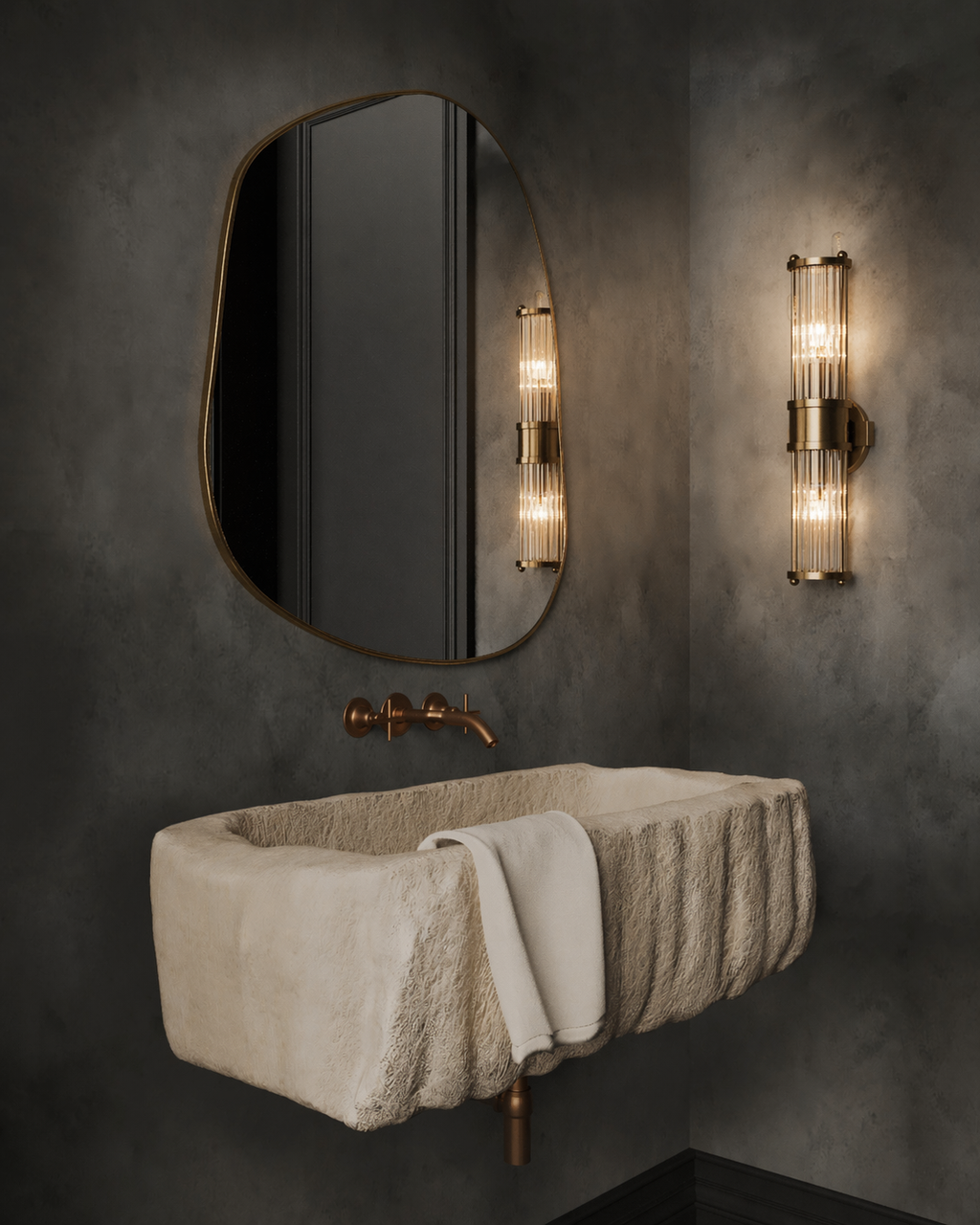 Brassy Gold Organik Mirror